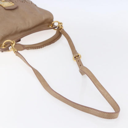 Miu Miu Coffer Satchel Matelasse Leather, PINK, LEATHER, Handbag