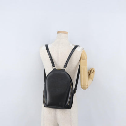 Louis Vuitton Mabillon Backpack Epi Leather, BLACK, LEATHER, Backpack