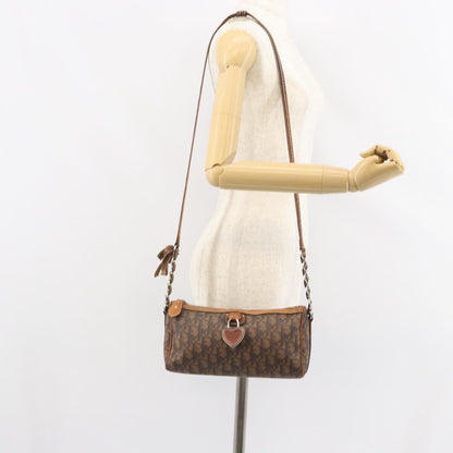Christian Dior Trotter shoulder bag Canvas, BROWN, PVC, Shoulder bag