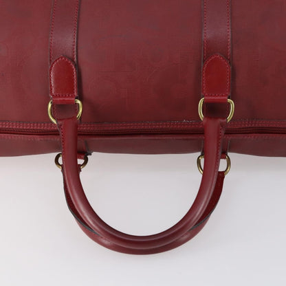 Christian Dior Vintage Trotter Duffle Bag Diorissimo Canvas, RED, PVC, Travel bag