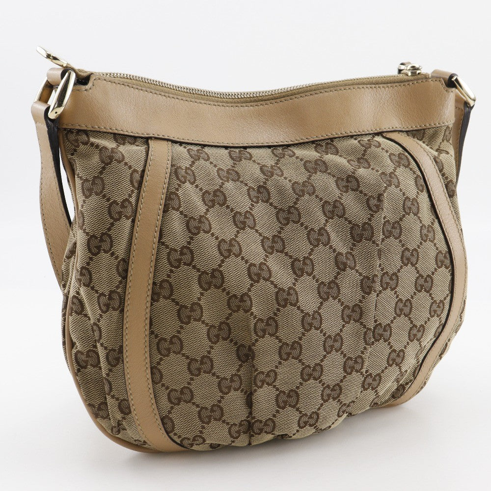 Gucci Abbey D-Ring Messenger Bag GG Canvas, BROWN, CANVAS, Shoulder bag