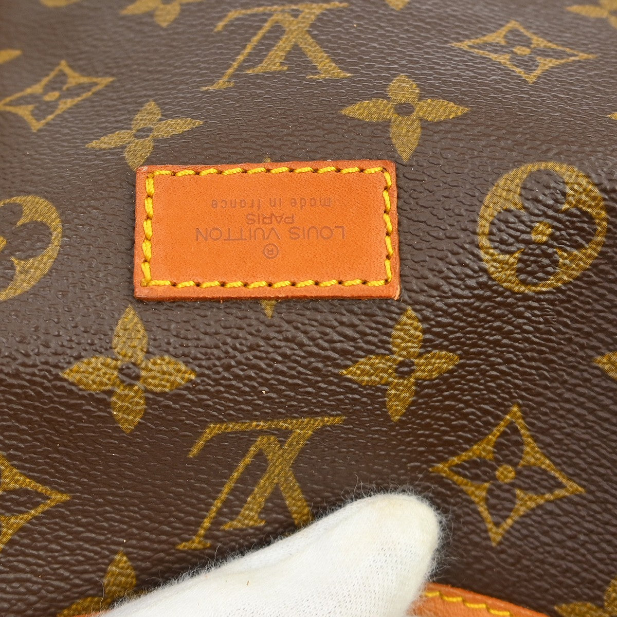 Louis Vuitton Saumur Handbag Monogram Canvas, Brown, Canvas, Shoulder Bag
