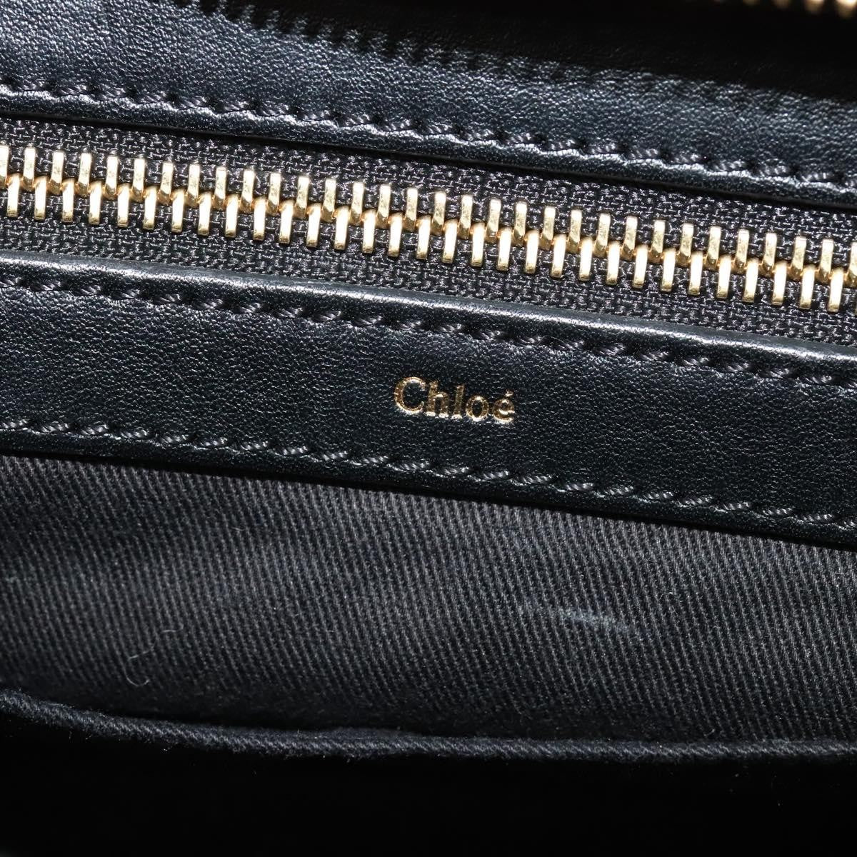 Chloe Alice Satchel Leather, BLACK, LEATHER, Handbag