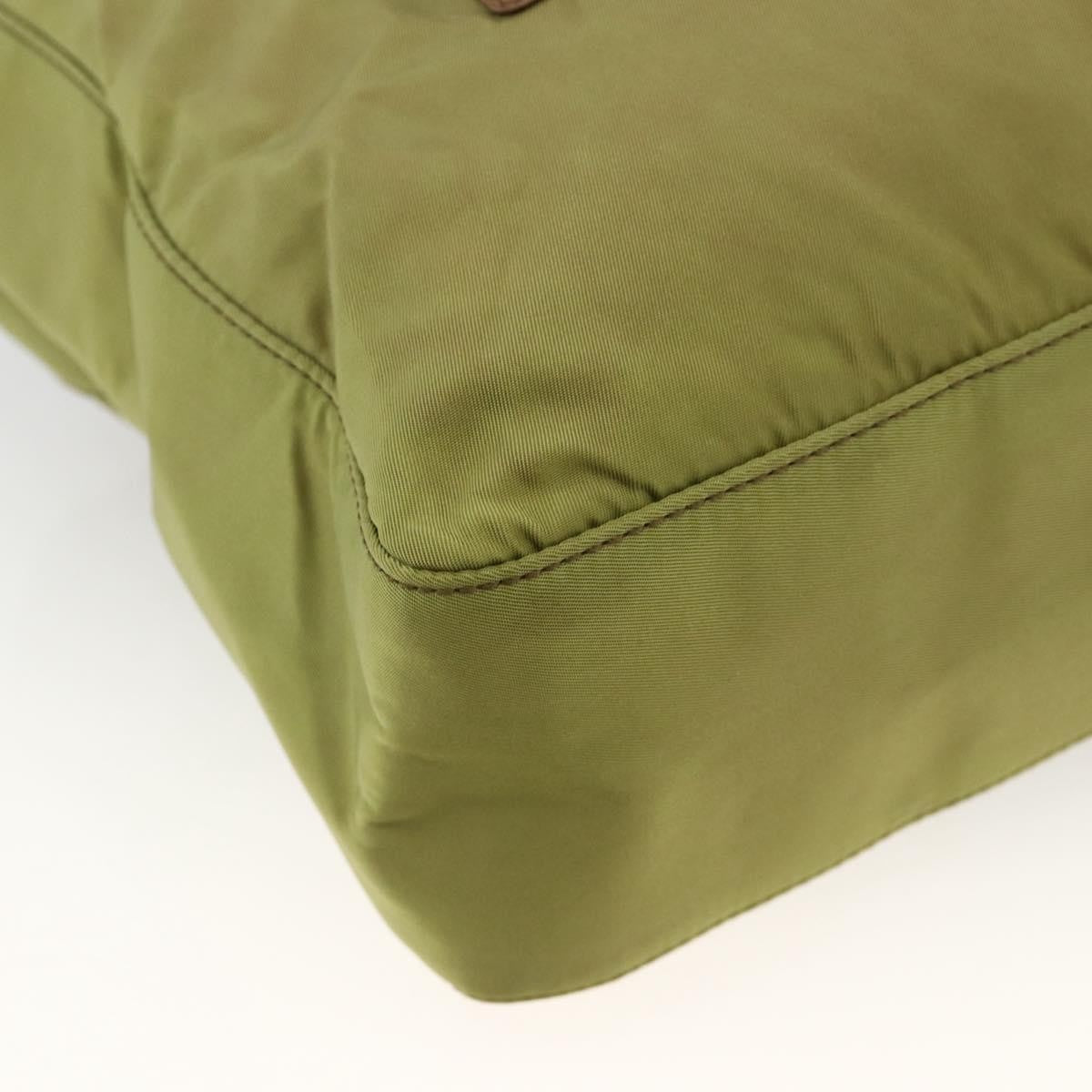Prada Vintage Tote Tessuto, Khaki, Nylon, Tote Bag