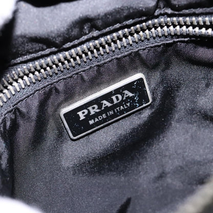 Prada Vintage Zip Handbag Tessuto, BLACK, NYLON, Handbag