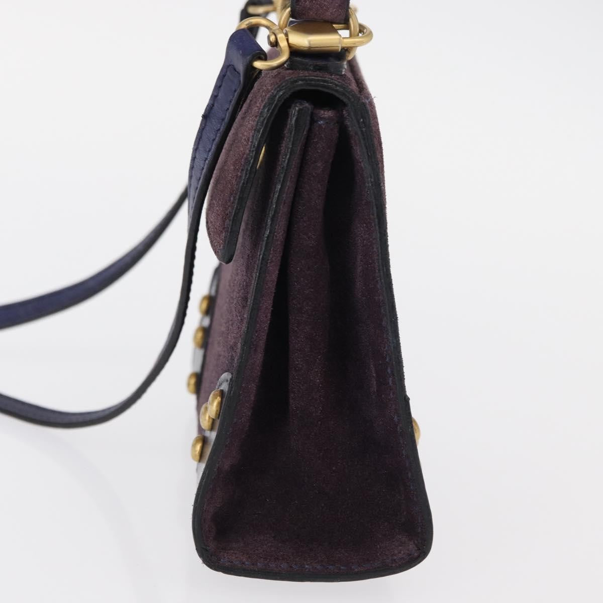 Celine Handbag Suede, PURPLE, SUEDE, Handbag