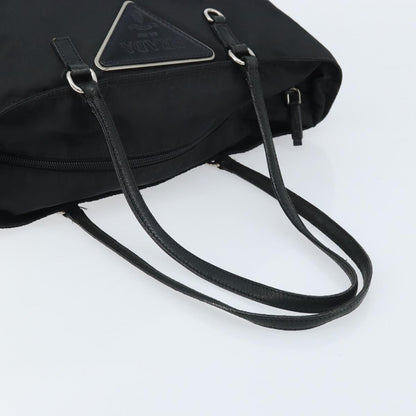 Prada Vintage Zip Tote Tessuto, Black, Nylon, Tote Bag