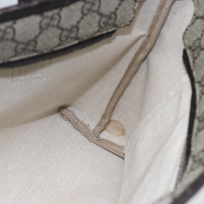Gucci Plus Tote GG Coated Canvas with Leather, BEIGE, CANVAS, Tote bag