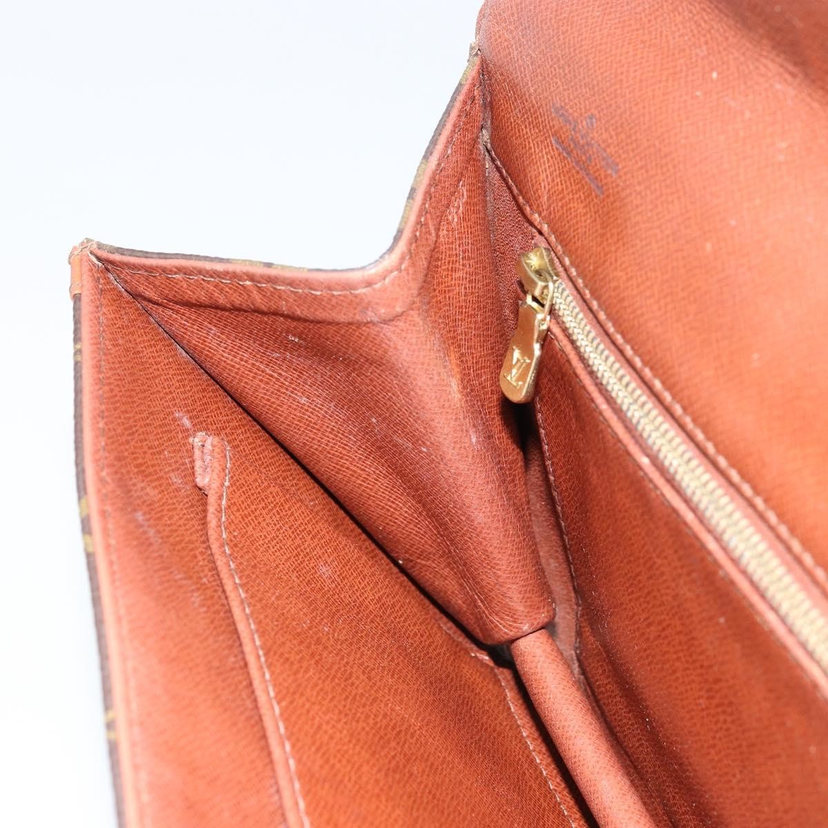 Louis Vuitton Dame Pochette Monogram Canvas, BROWN, CANVAS, Clutche & pouche