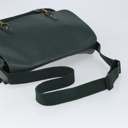 Louis Vuitton Dersou Bag Taiga Leather and Canvas, GREEN, LEATHER, Shoulder bag