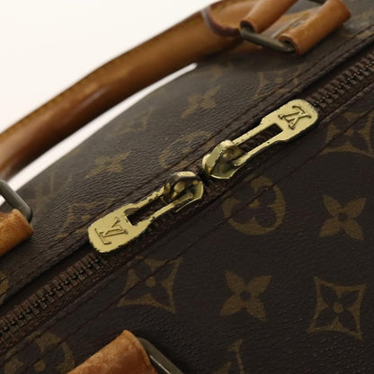 Louis Vuitton Keepall Bag Monogram Canvas, BROWN, CANVAS, Travel bag