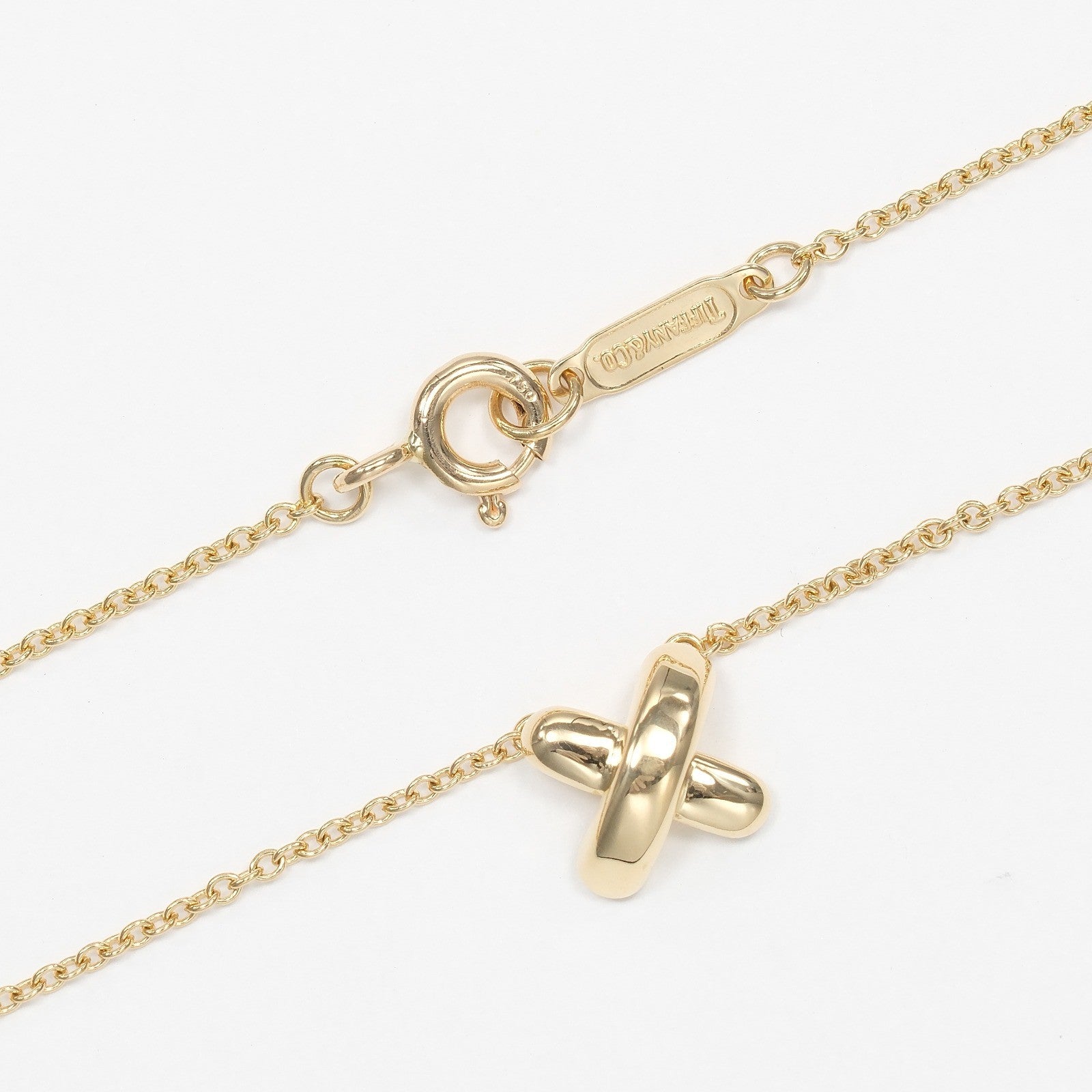 Tiffany & Co. Cross.Pendant Necklace 18K Yellow Gold, GOLD, YELLOW_GOLD, Necklace