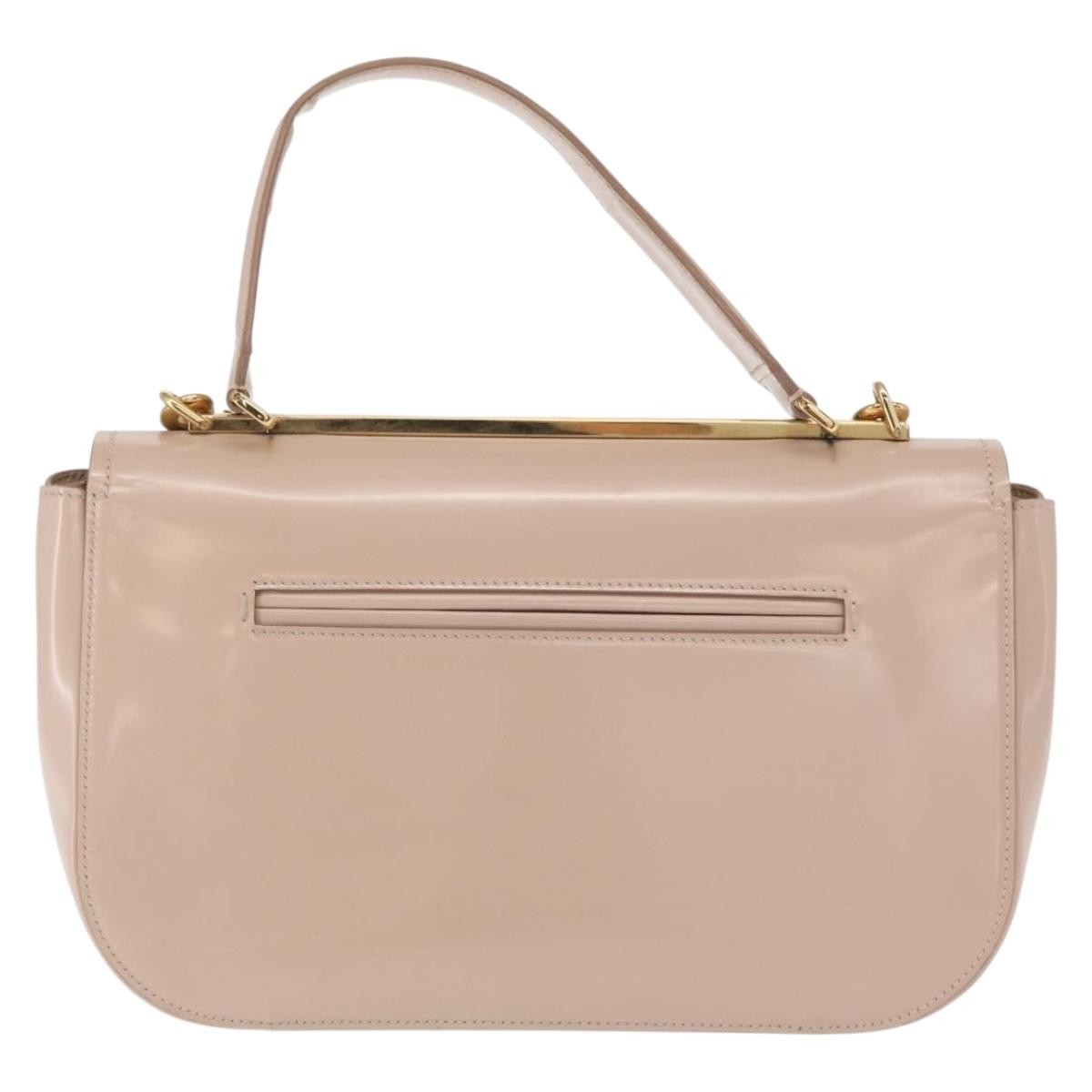 Salvatore Ferragamo Vala Handbag Leather, BEIGE, LEATHER, Handbag