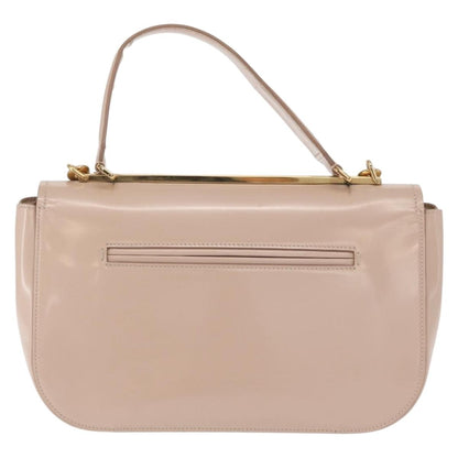 Salvatore Ferragamo Vala Handbag Leather, BEIGE, LEATHER, Handbag