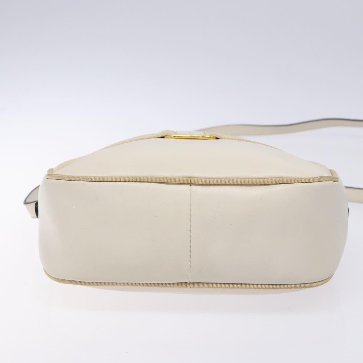 Salvatore Ferragamo Vala Shoulder Bag Leather, BEIGE, LEATHER, Shoulder bag