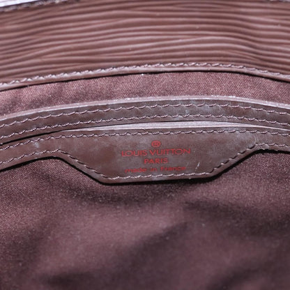 Louis Vuitton Sac Plat Bag Epi Leather, BROWN, LEATHER, Handbag