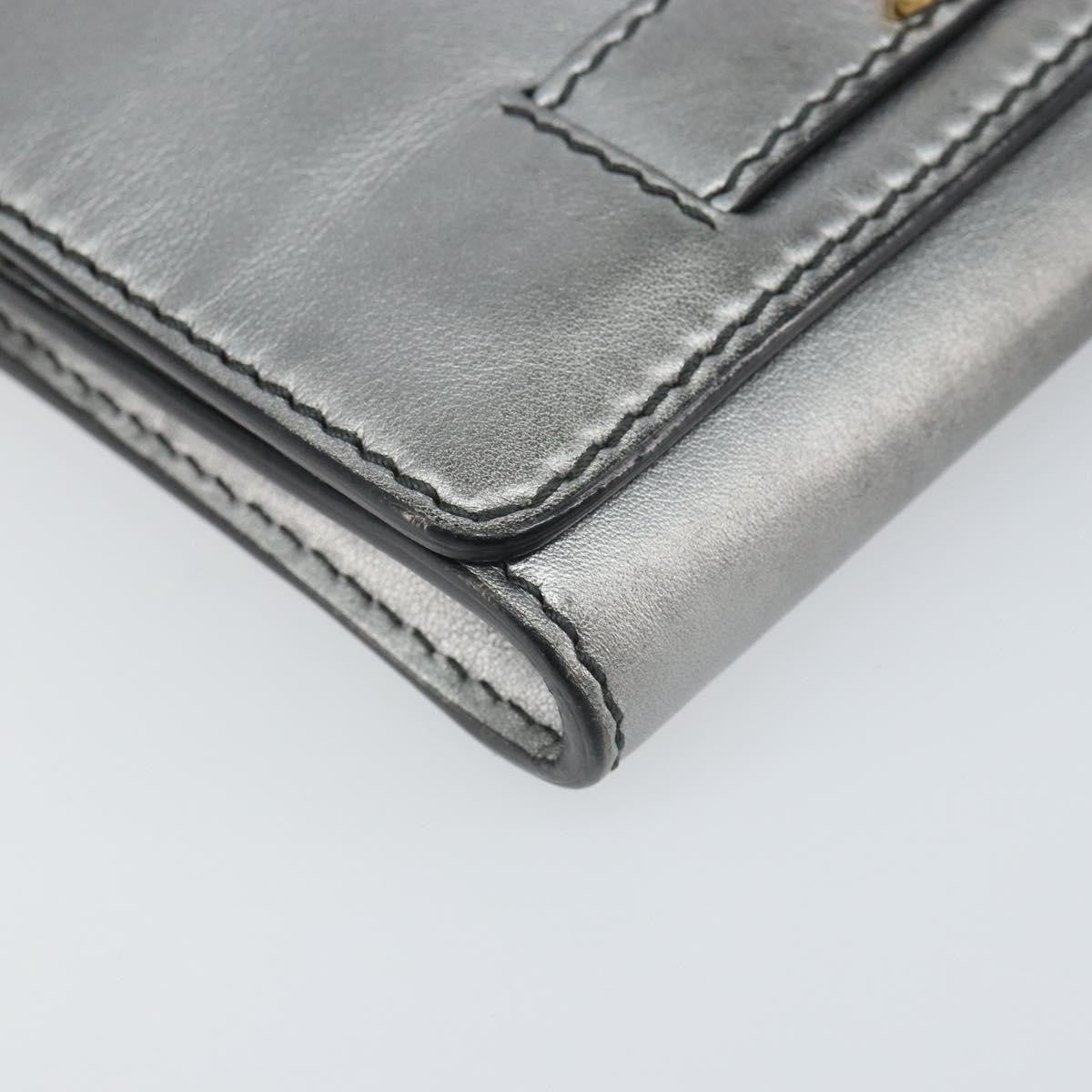 Christian Dior J'Adior Croisiere Chain Wallet Leather, SILVER, LEATHER, Clutche & pouche