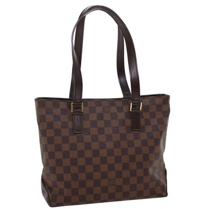 Louis Vuitton Cabas Piano Damier, BROWN, CANVAS, Tote bag