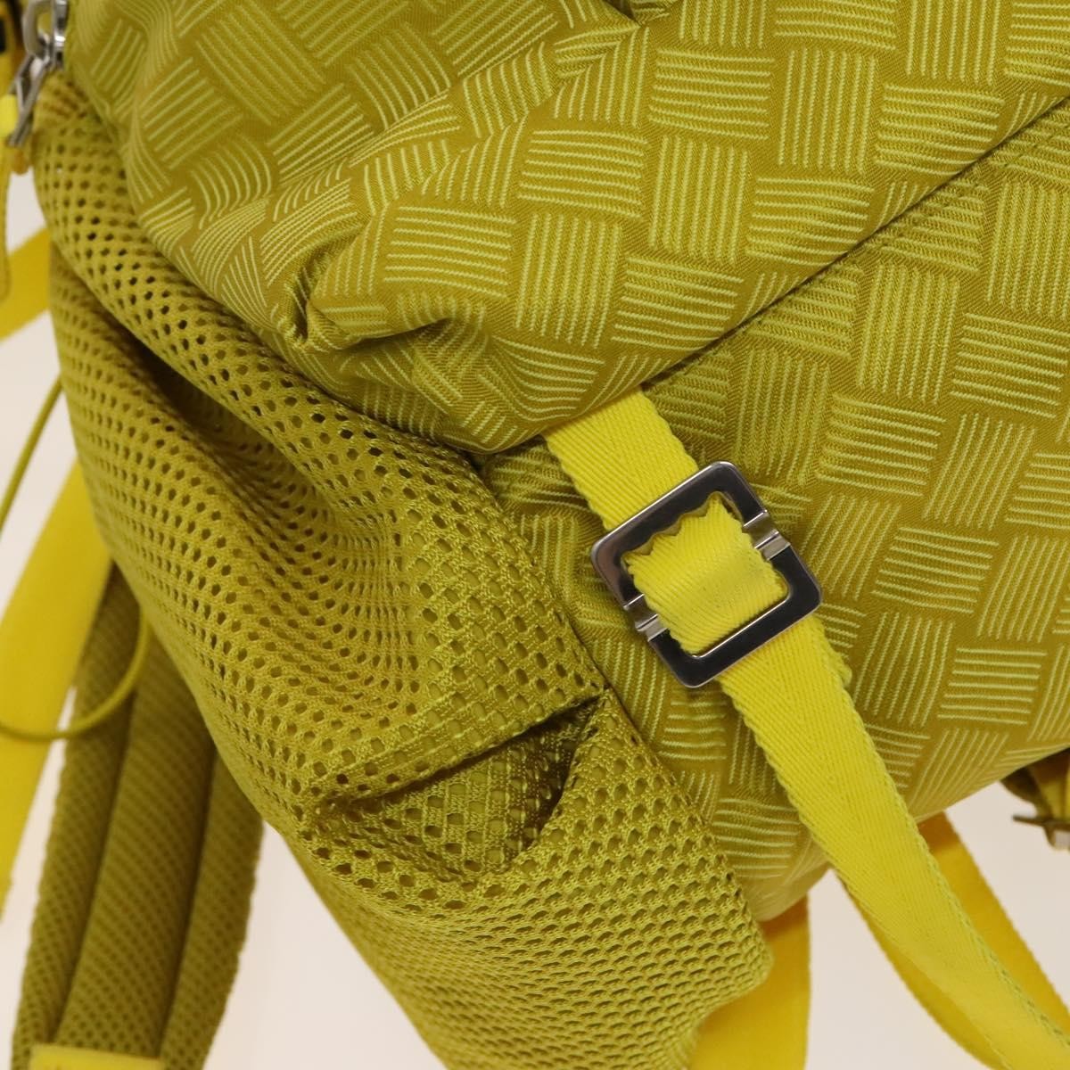 Bottega Veneta Vintage Backpack Nylon, Yellow, Nylon, Backpack