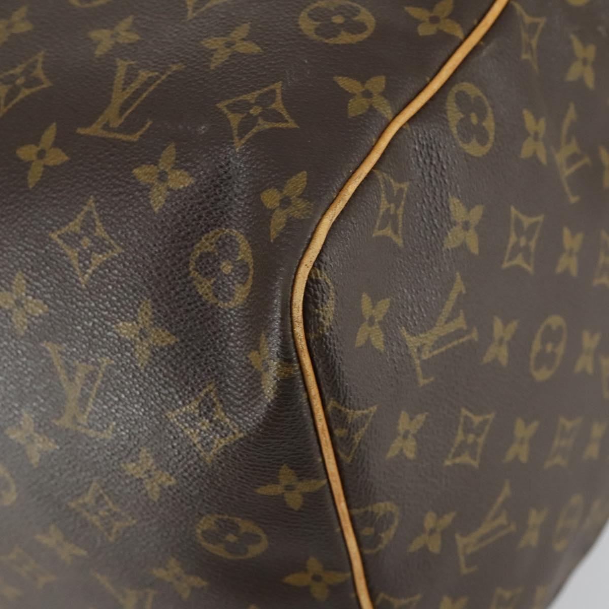 Louis Vuitton Keepall Bag Monogram Canvas, BROWN, CANVAS, Travel bag