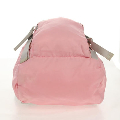 Prada Double Buckle Backpack Tessuto, Pink, Nylon, Backpack