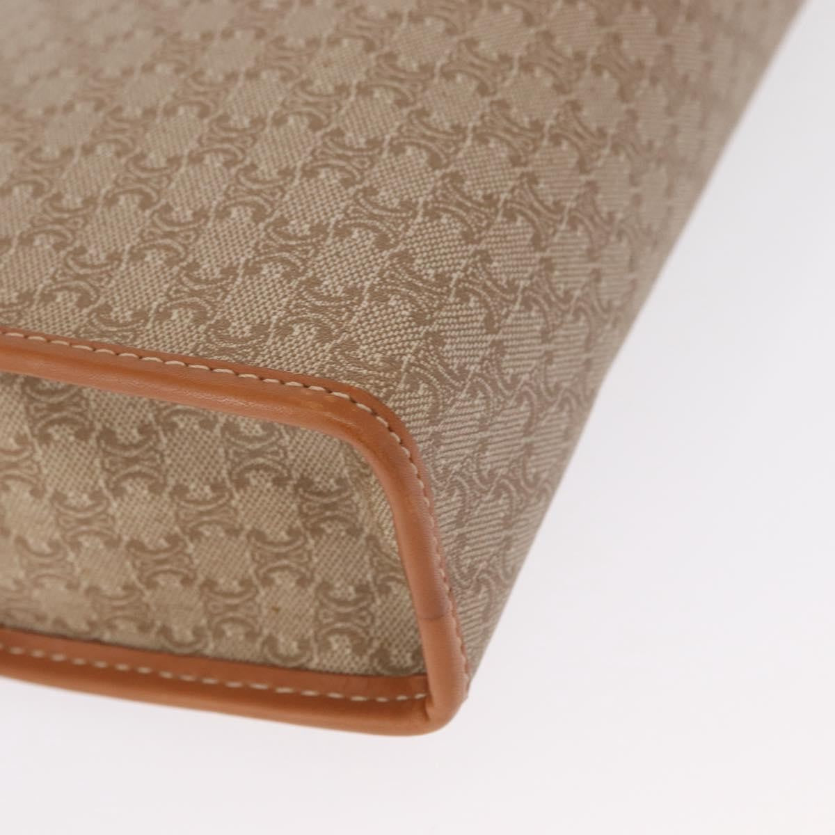 Celine Macadam Pochette Canvas and Leather, BEIGE, CANVAS, Clutche & pouche