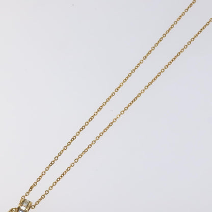 Christian Dior Logo Heart Pendant Necklace Metal, GOLD, METAL, Necklace