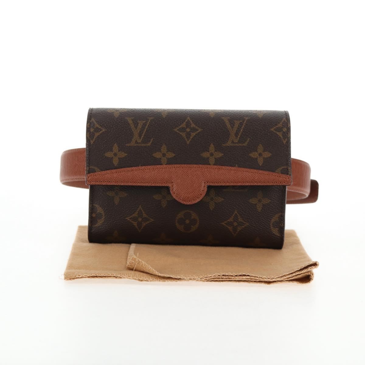 Louis Vuitton Pochette Arche Waist Bag Monogram Canvas, BROWN, CANVAS, Crossbody bag