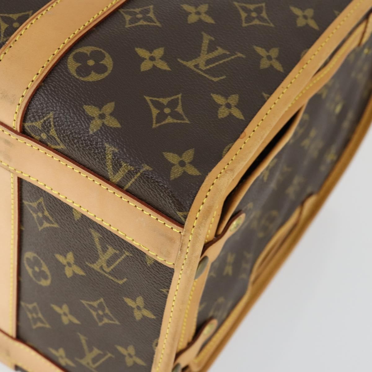 Louis Vuitton Dog Carrier Bag Monogram Canvas, Brown, Canvas, Travel Bag