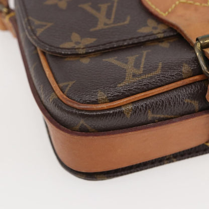 Louis Vuitton Cartouchiere Handbag Monogram Canvas, BROWN, CANVAS, Shoulder bag