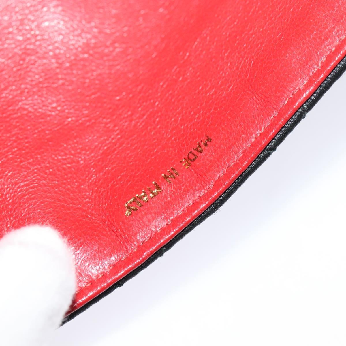 Chanel Chain Shoulder Bag Silk, BLACK, SATIN, Shoulder bag