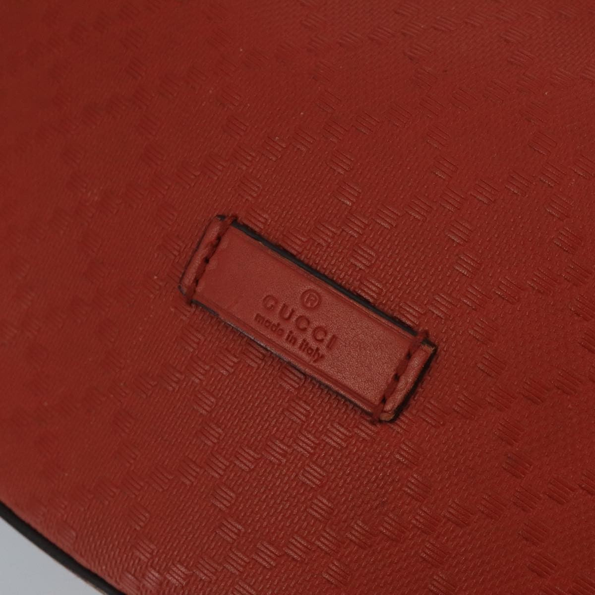 Gucci Bright Bucket Bag Diamante Leather, ORANGE, LEATHER, Handbag