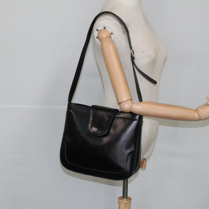 Gucci Vintage Shoulder Bag Leather, BLACK, LEATHER, Shoulder bag