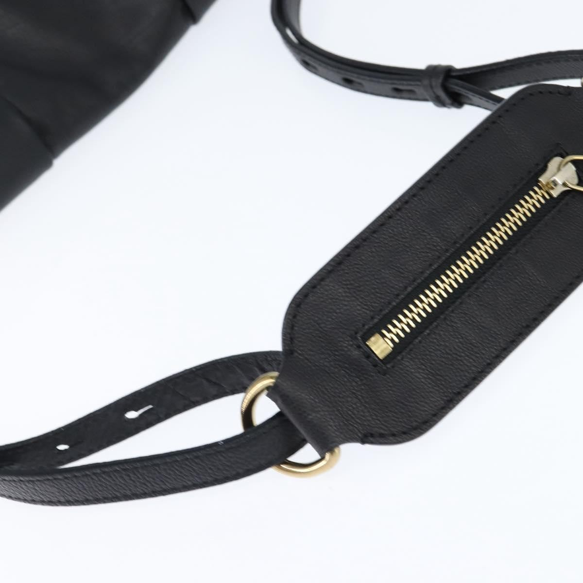 Chloe Elsie Crossbody Bag Leather, BLACK, LEATHER, Shoulder bag