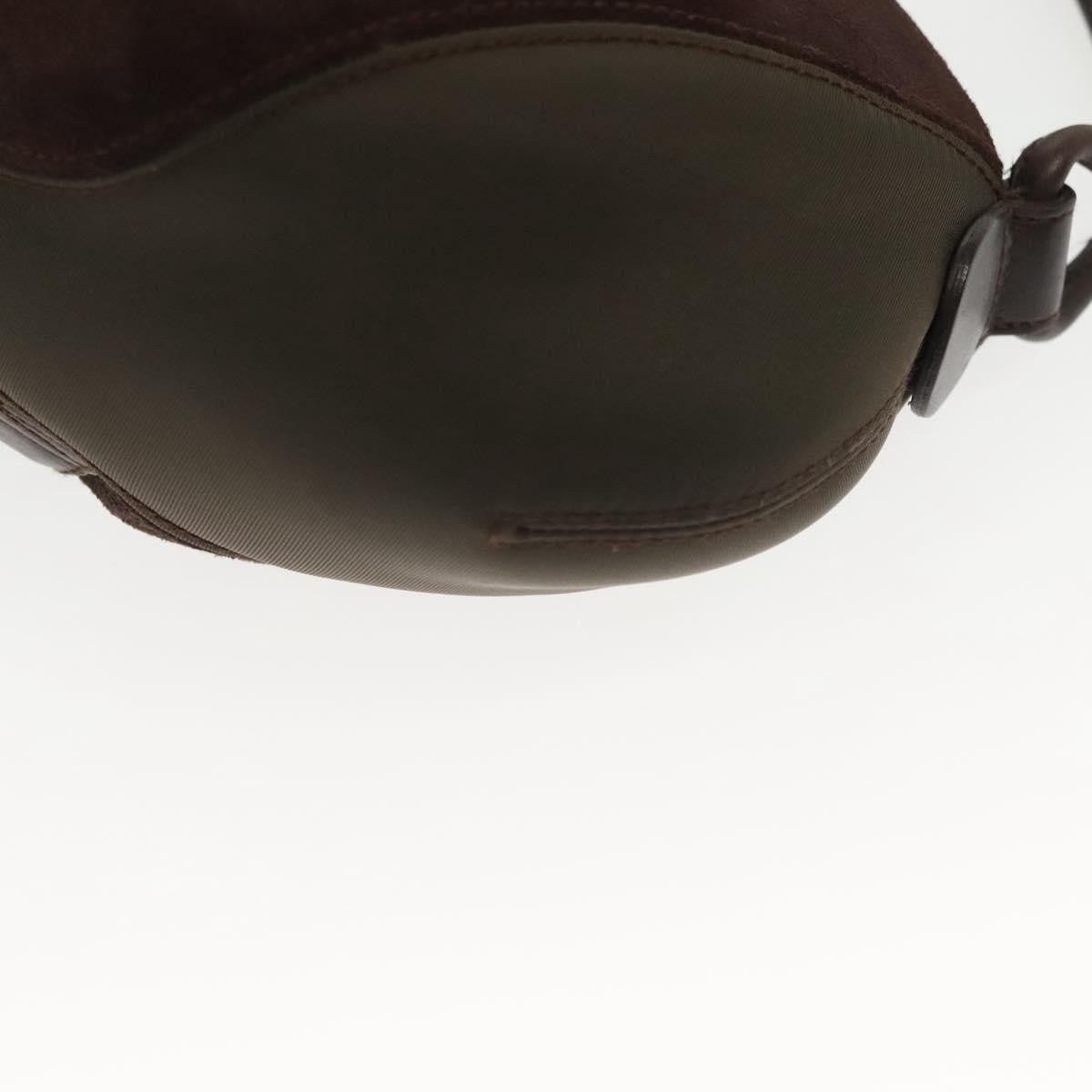 Salvatore Ferragamo Pochette Pony Hair, BROWN, SUEDE, Shoulder bag