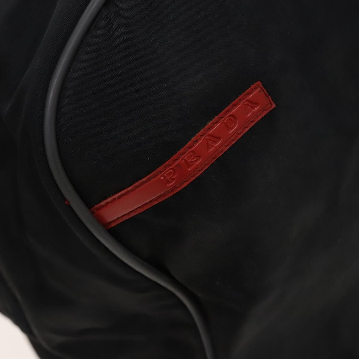 Prada Vintage Boston Bag Nylon, BLACK, NYLON, Travel bag