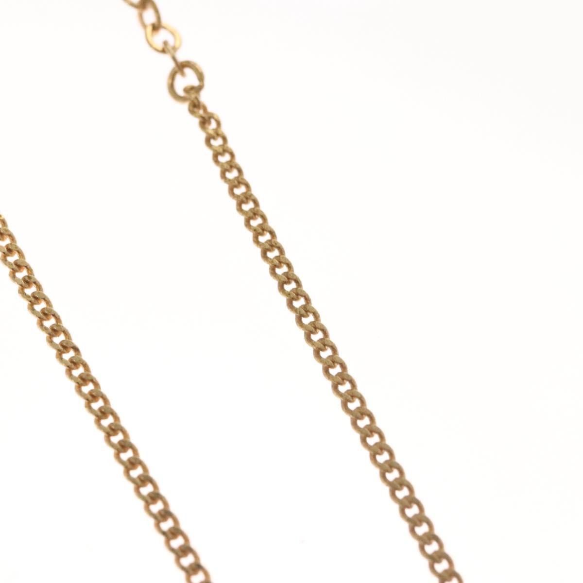 Christian Dior CD Pendant Necklace Metal, GOLD, METAL, Necklace