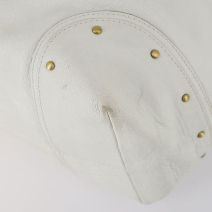 Bally Vintage Shoulder Bag Leather, White, Leather, Shoulder Bag