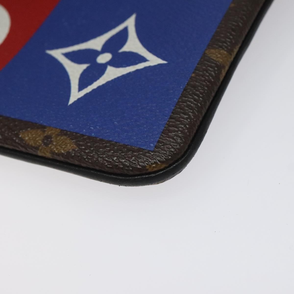 Louis Vuitton Zipped Pouch Limited Edition Logo Story Monogram Canvas, BROWN, CANVAS, Clutche & pouche