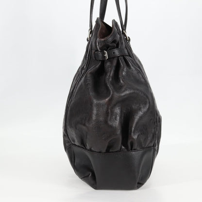 Gucci Full Moon Tote Leather, BLACK, LEATHER, Tote bag