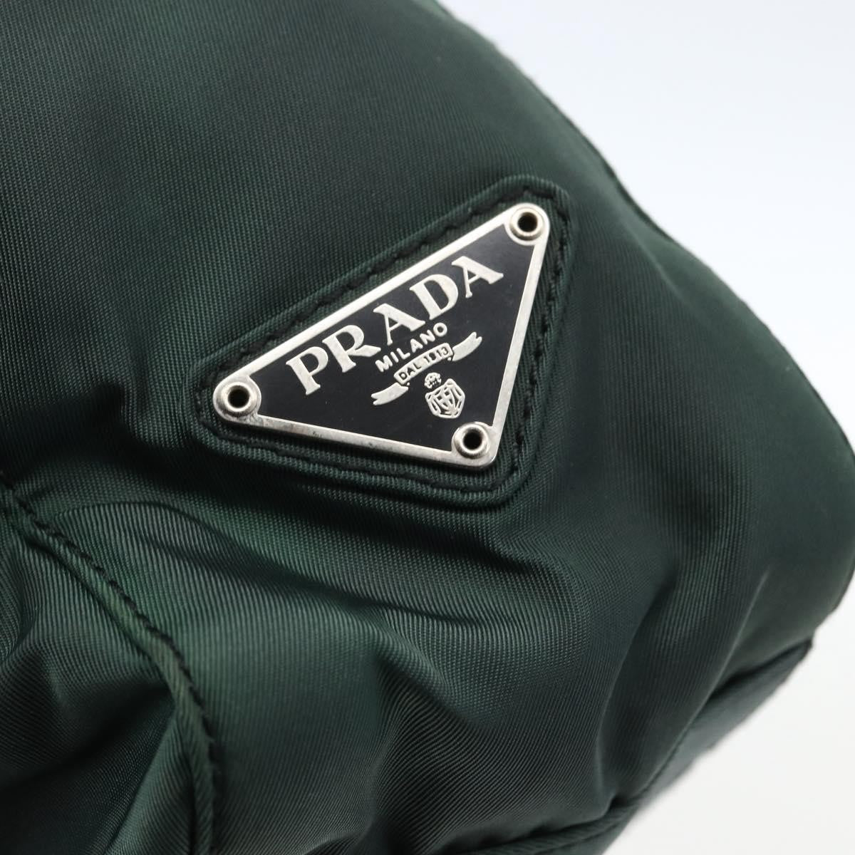 Prada Vintage Tote Tessuto, GREEN, NYLON, Tote bag