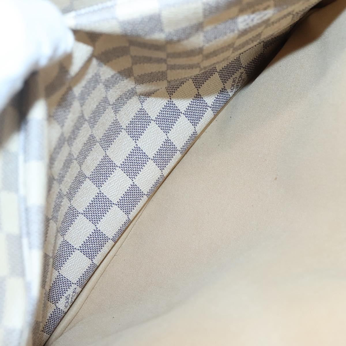 Louis Vuitton Naviglio Handbag Damier, WHITE, CANVAS, Shoulder bag