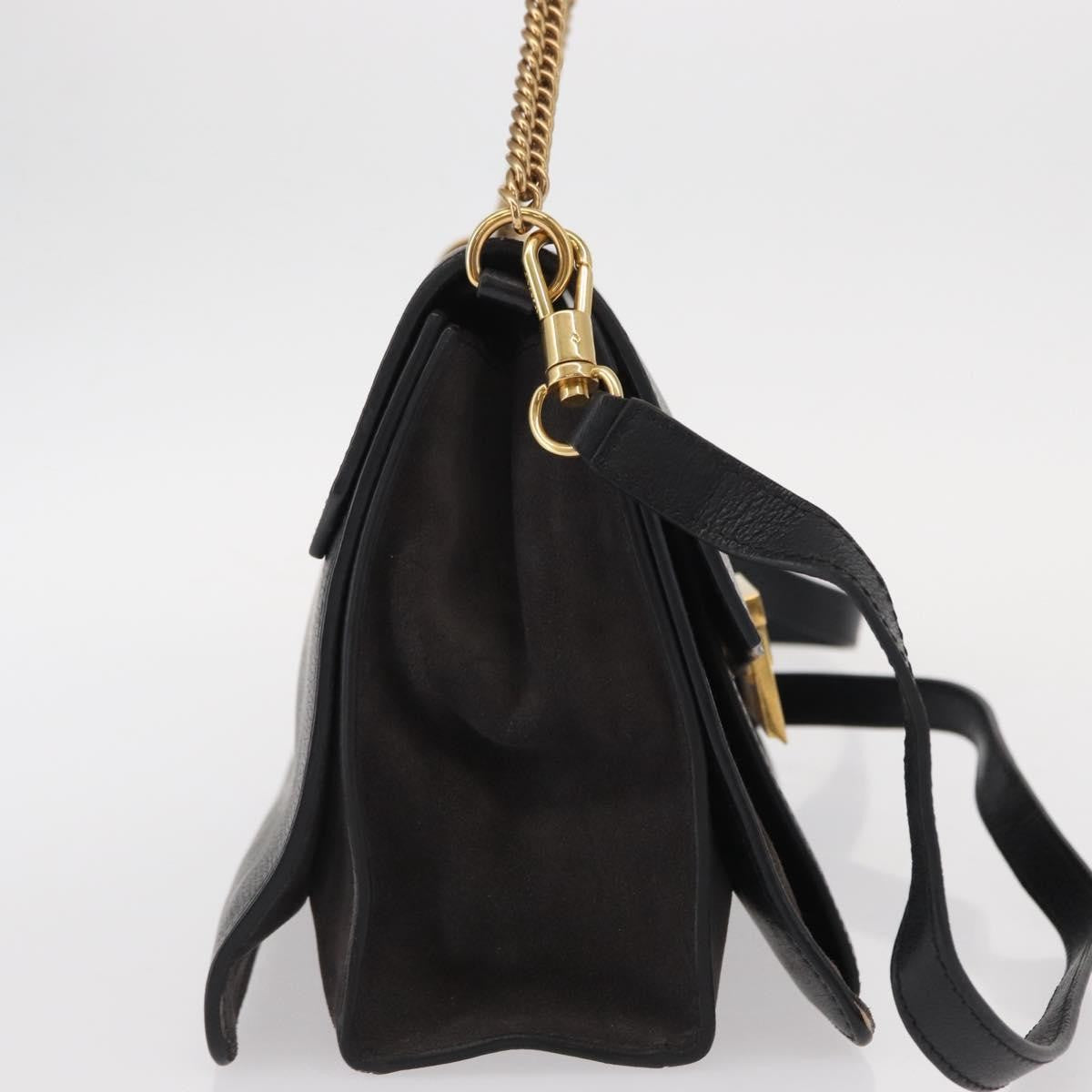 Givenchy GV3 Flap Bag Leather, BLACK, LEATHER, Shoulder bag