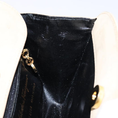 Salvatore Ferragamo Vintage Handbag Suede, BEIGE, SUEDE, Handbag