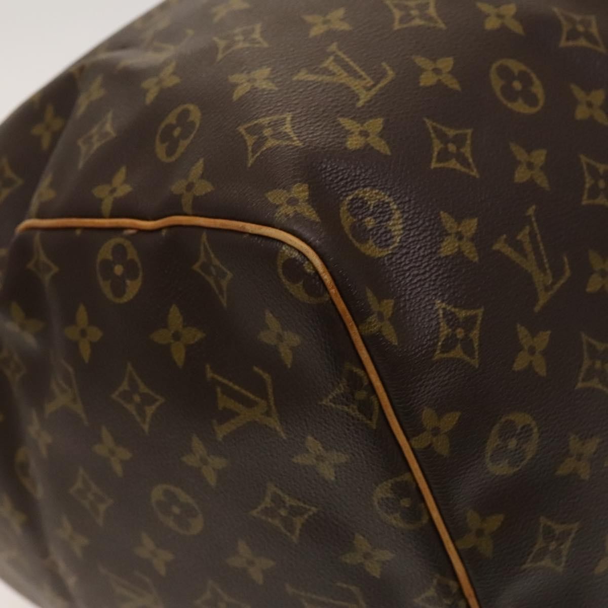 Louis Vuitton Keepall Bag Monogram Canvas, BROWN, CANVAS, Travel bag