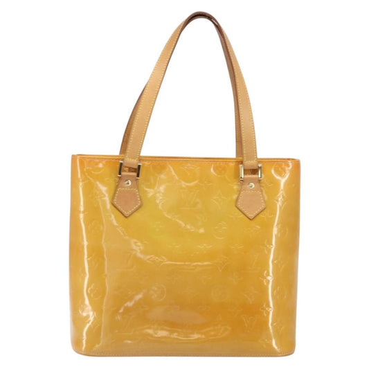 Louis Vuitton Houston Handbag Monogram Vernis, BEIGE, PATENT_LEATHER, Handbag