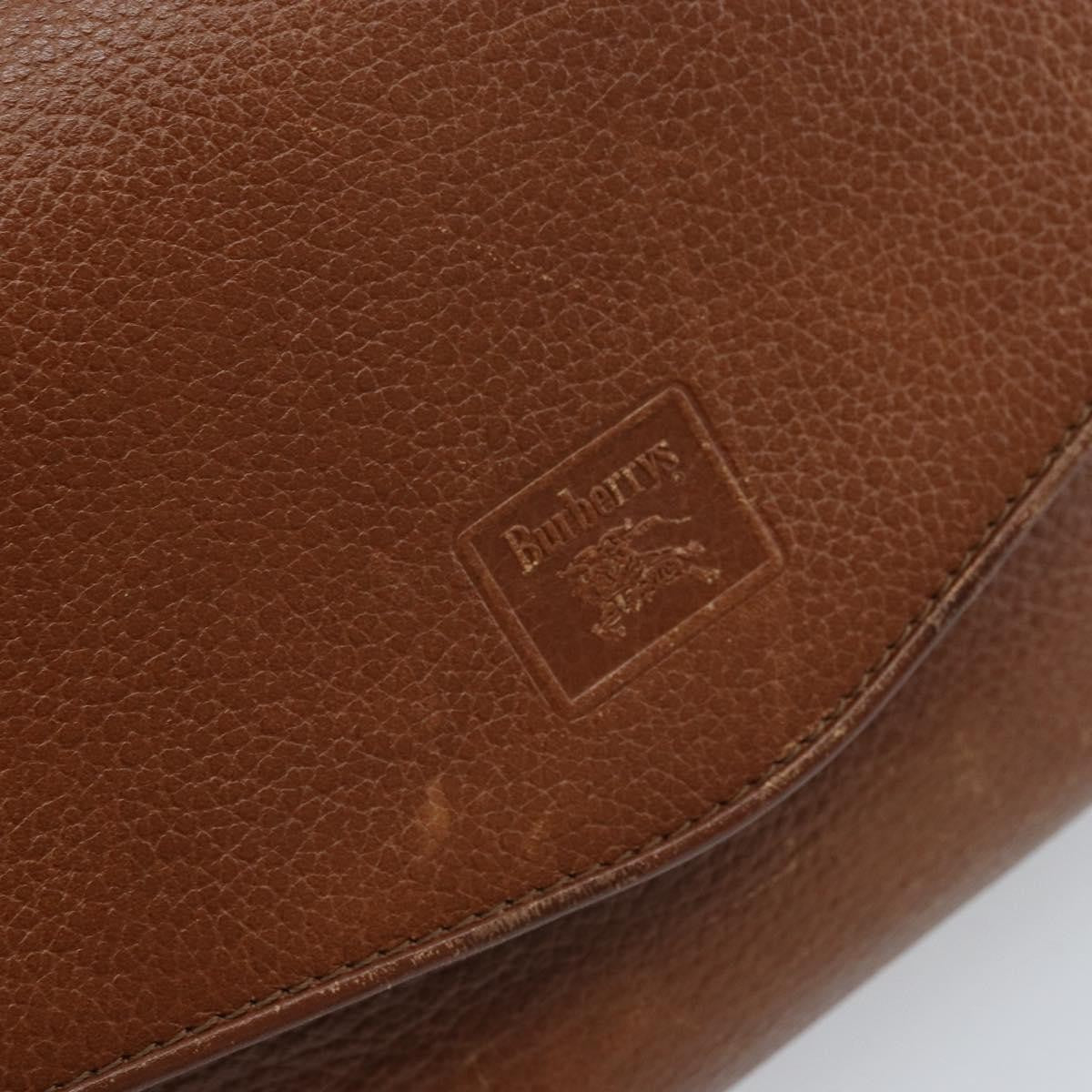 Burberry Flap Shoulder Bag Leather, BROWN, LEATHER, Shoulder bag