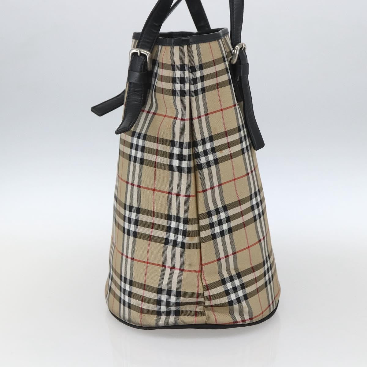 Burberry Nova Check Tote Nylon, BEIGE, NYLON, Tote bag