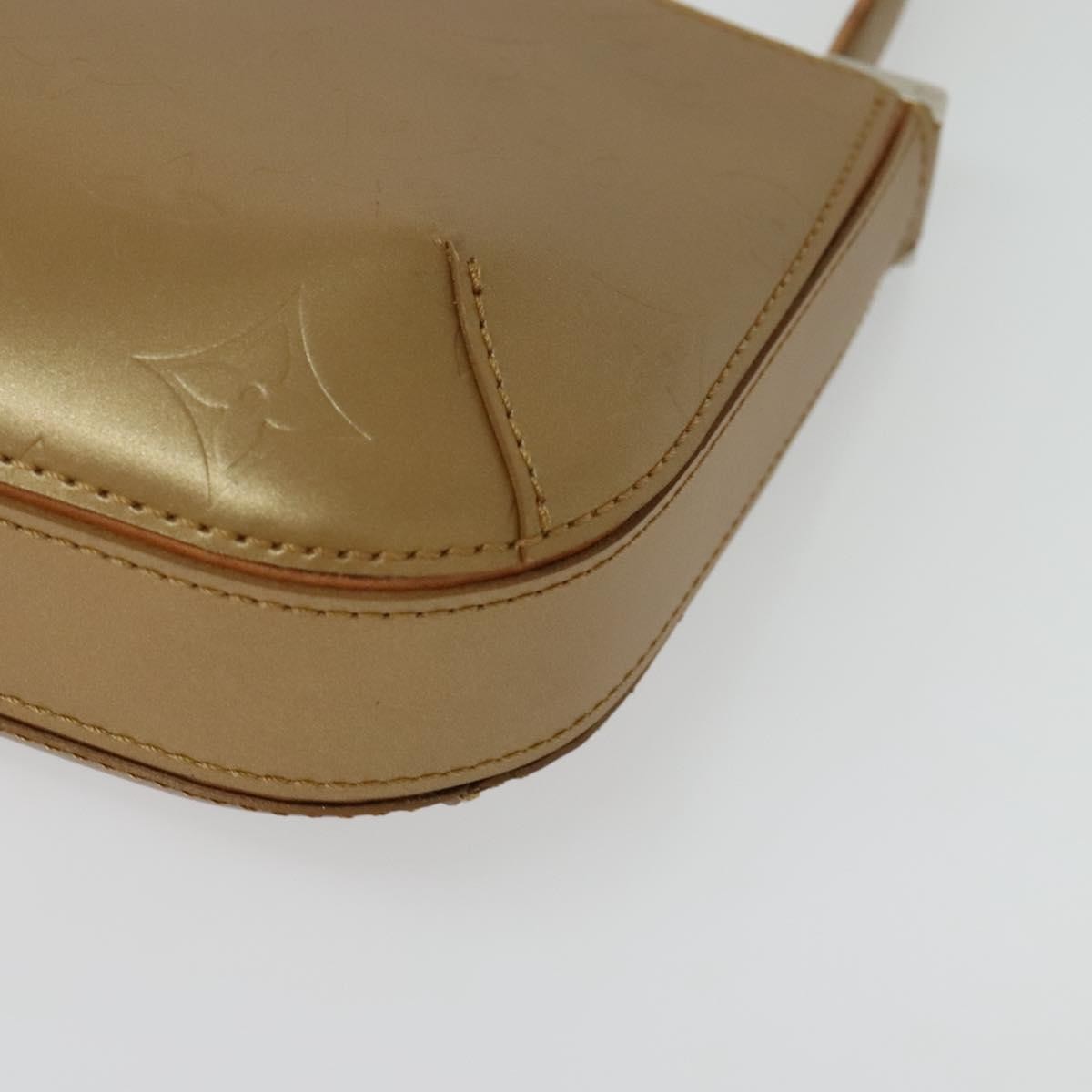 Louis Vuitton Mat Fowler Handbag Monogram Vernis, GOLD, LEATHER, Handbag