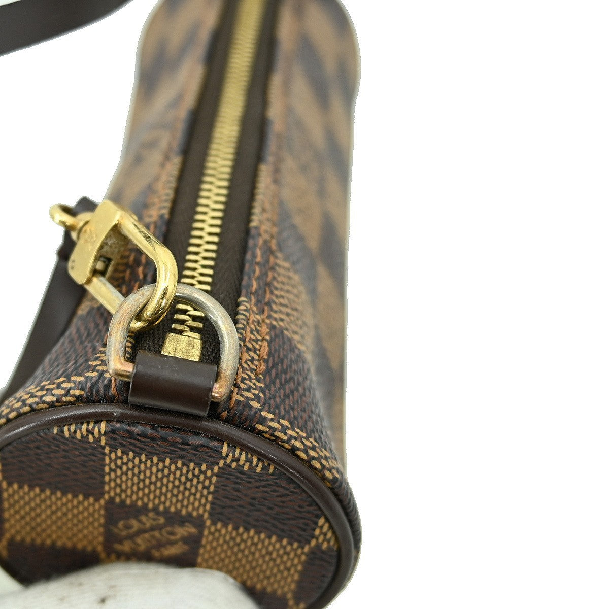 Louis Vuitton Papillon Pochette Damier, BROWN, CANVAS, Clutche & pouche